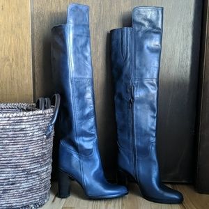 NWTSaks Fifth Avenue Knee-High Leather Dress Boots